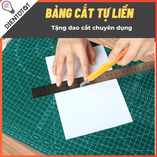 [RẺ VÔ ĐỊCH] Cutting Mat / Bảng cắt tự liền ĐỦ SIZE A2 A3 A4 (TẶNG kèm DỤNG CỤ cắt chuyên dụng chất lượng cao)