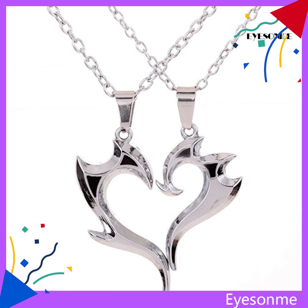 Esm 1 Cặp Vòng cổ Mặt Hình Trái Tim Thời Trang Dành Cho Cặp Đôi