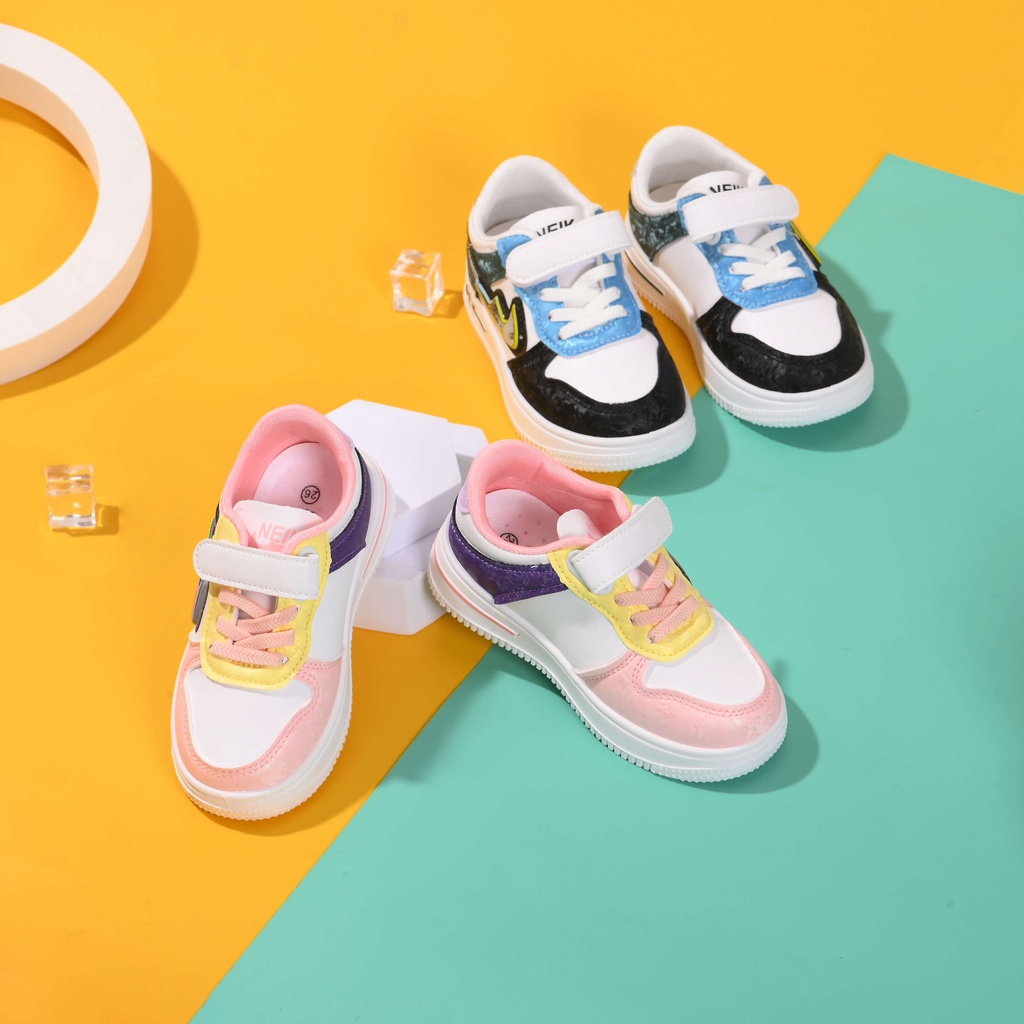 Giày Sneaker Cho Bé Phù Hợp Cả Bé Trai Và Bé Gái 2-14 Tuổi Kiểu Dáng Phong Cách Chất Liệu Mềm Êm Cao Cấp Đế Chống Trượt
