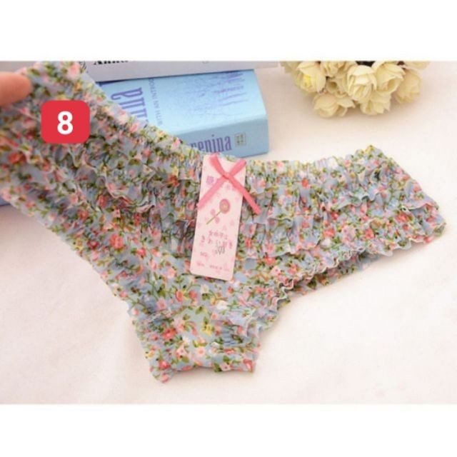 Quần lót ren xếp tầng sexy - Quần lót nhún bèo CANDY