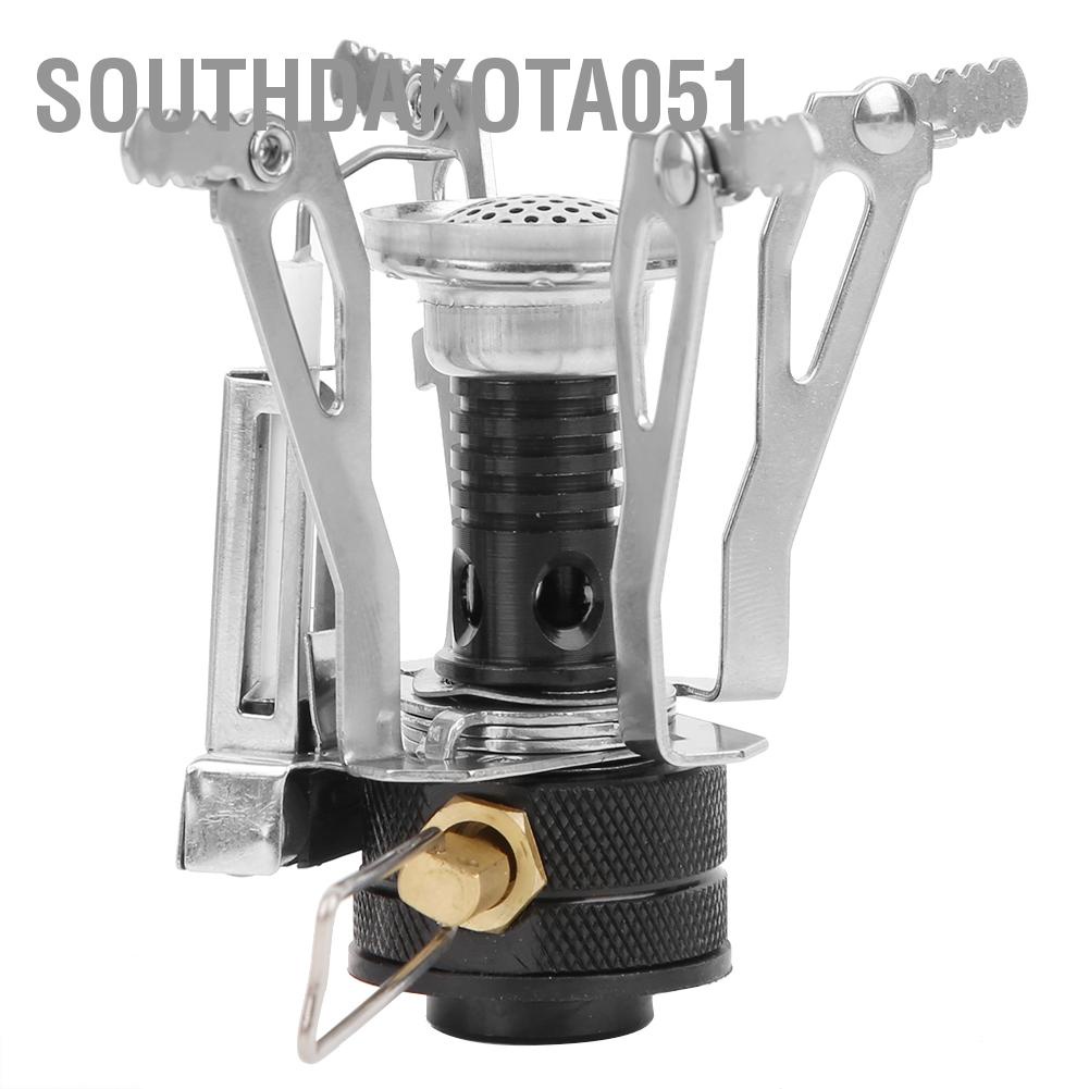 Southdakota051 Cắm trại ngoài trời Bếp gas Mini Di động Đi bộ dã ngoại đốt Dụng cụ nấu ăn