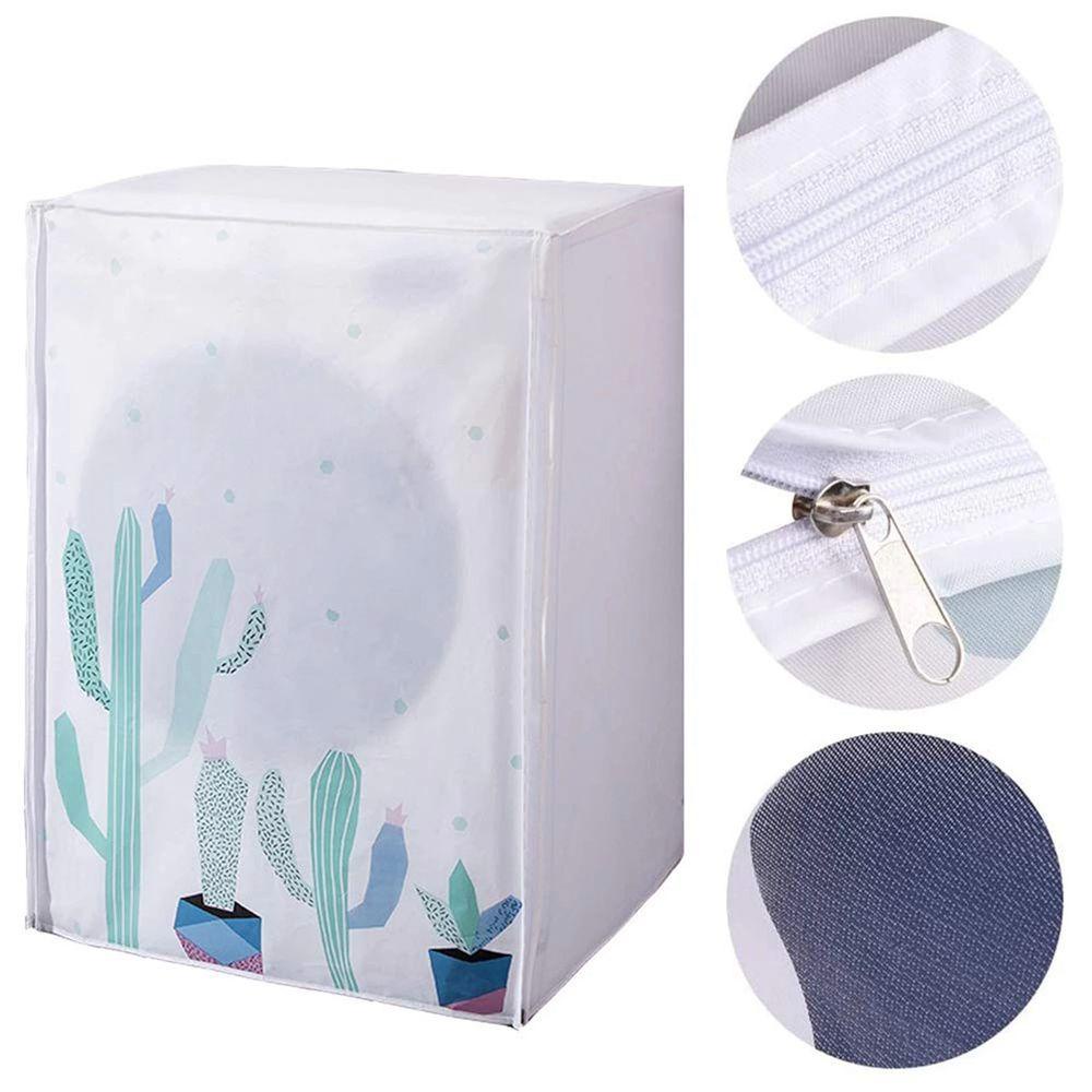 YIYU Vỏ Bọc PEVA Chống Nắng Chống Bụi Có Khóa Kéo Cho Máy Giặt TYLER1|Nắp Đậy Thiết Kế Độc Đáo Tiện Dụng