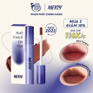 New 2022 Son Kem Siêu Lì, Siêu Mịn Môi Hàn Quốc Merzy Soft Touch Lip Tint