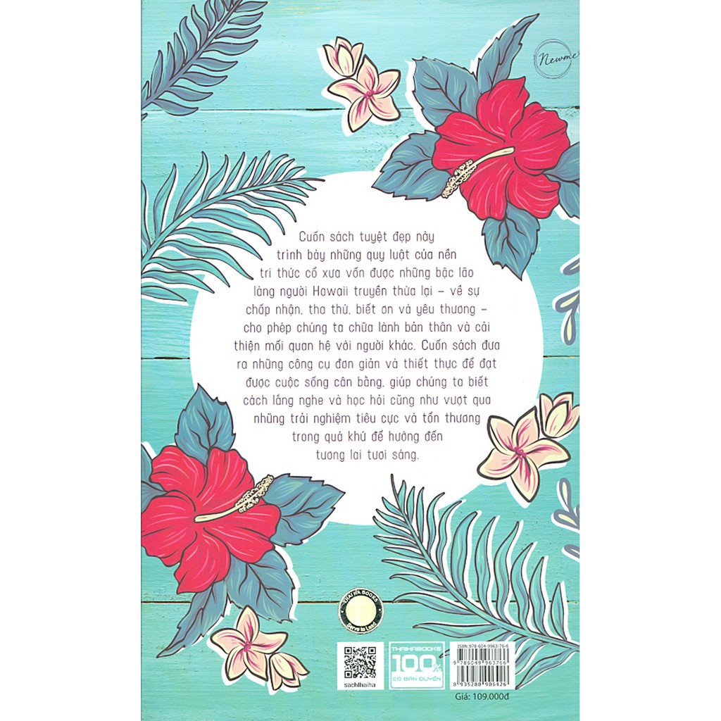 Sách - Ho'oponopono: Sống như người Hawaii - Chấp nhận, biết ơn và tha thứ