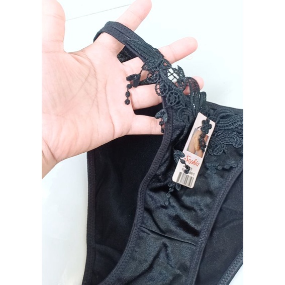 Quần lót nữ cotton dây lưng phối ren quyến rũ - quần chip dây