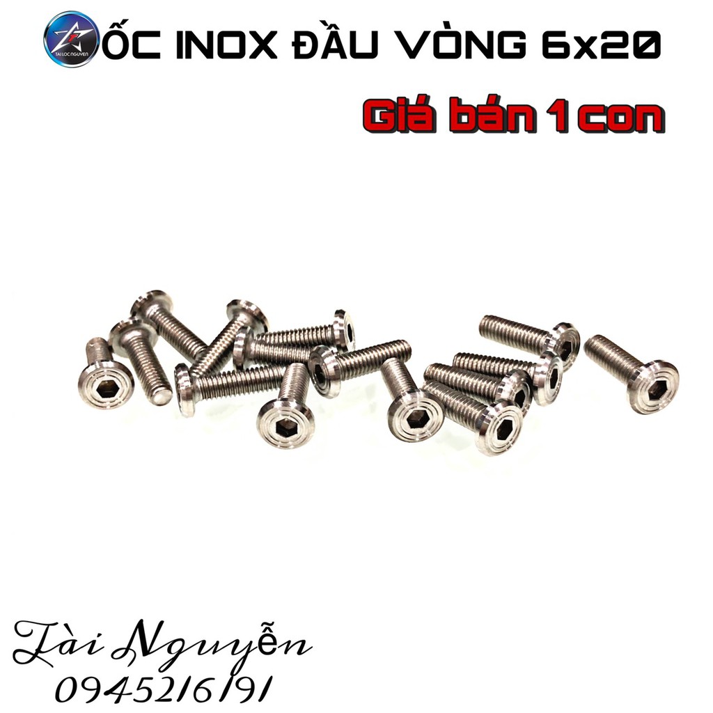 ỐC INOX SALAYA SIZE 6li ĐẦU VÒNG