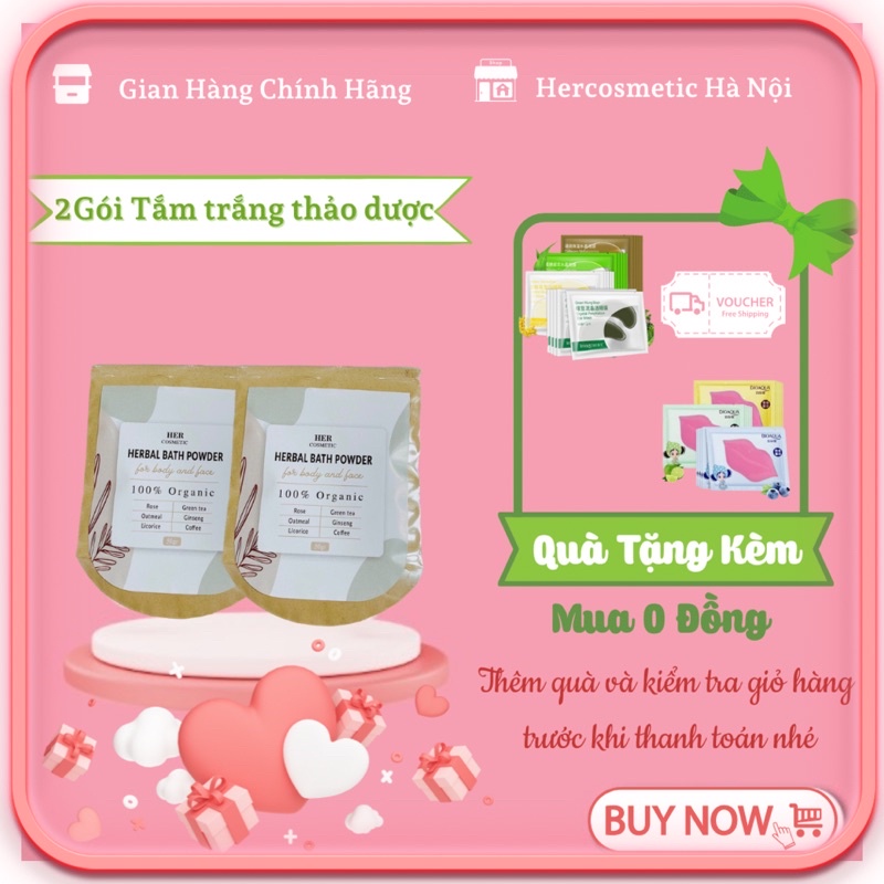 Combo 2 Gói Tắm Trắng Thảo dược giá iu thương .. dưỡng trắng mềm mịn