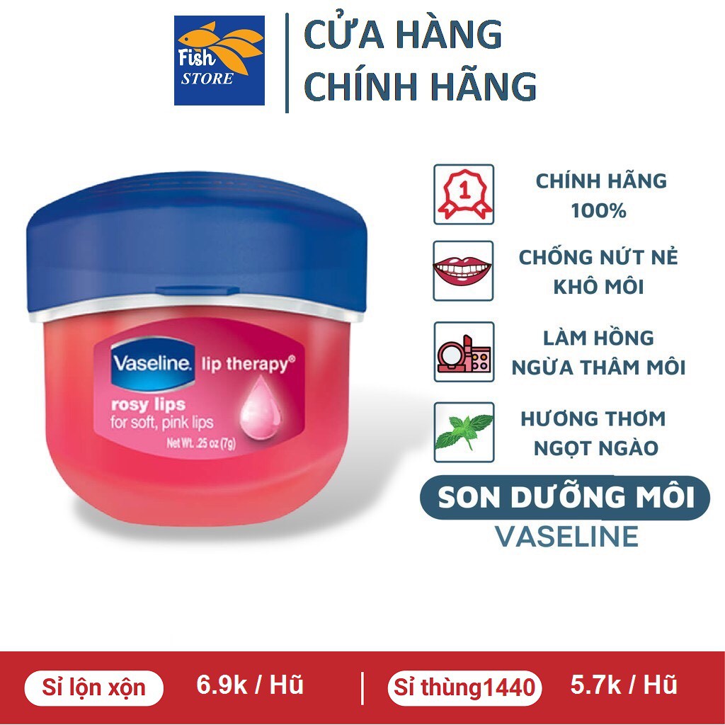 (Có Bán Sỉ) Dưỡng môi Vaseline 7 Gram