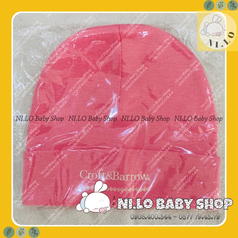 Mũ nón trơn Cotton Cho Bé Sơ Sinh 0-3 tháng tuổi