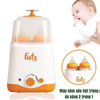 Máy hâm sữa và tiệt trùng 2 bình cổ rộng