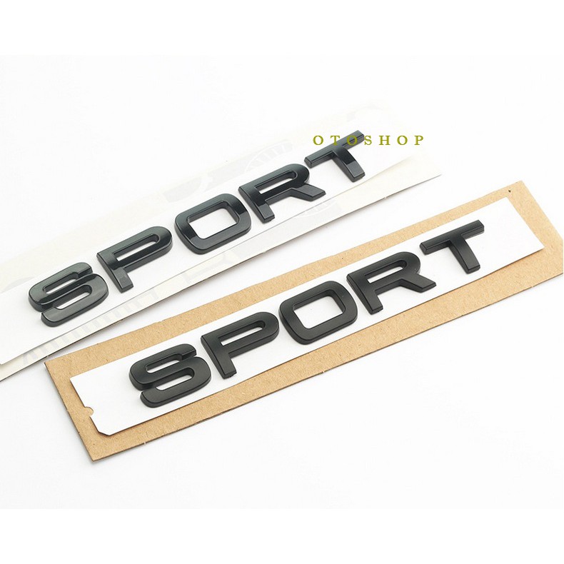 Tem chữ SPORT trang trí xe-Model 3