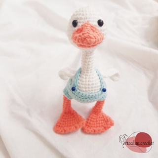 Móc khóa hình con vịt dễ thương bằng len_amigurumi [THÚ BÔNG CAO CẤP-TOTTOCHAN]