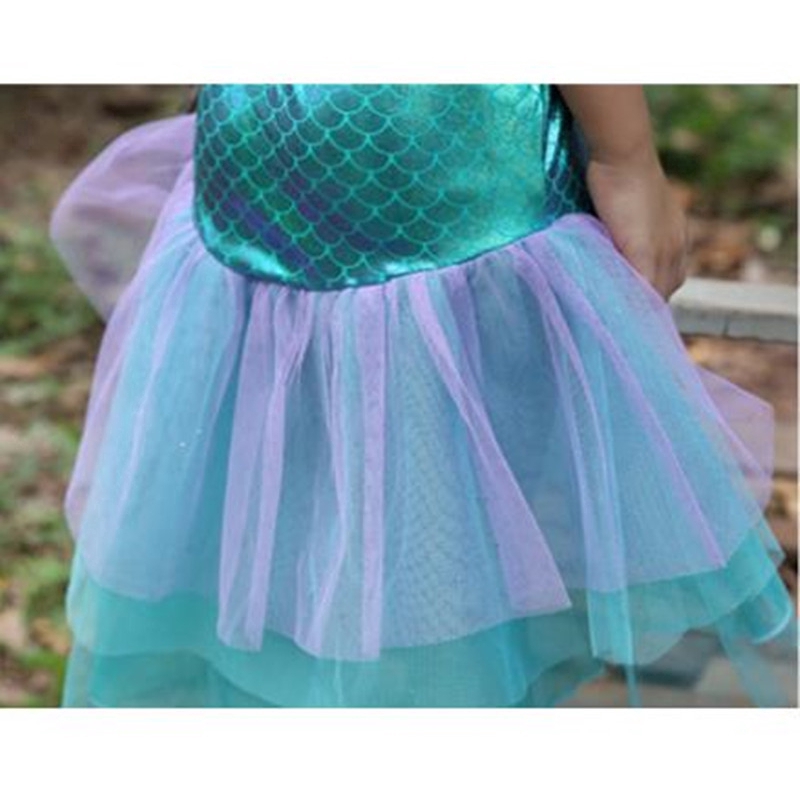 Đầm công chúa cosplay nàng tiên cá cho bé gái