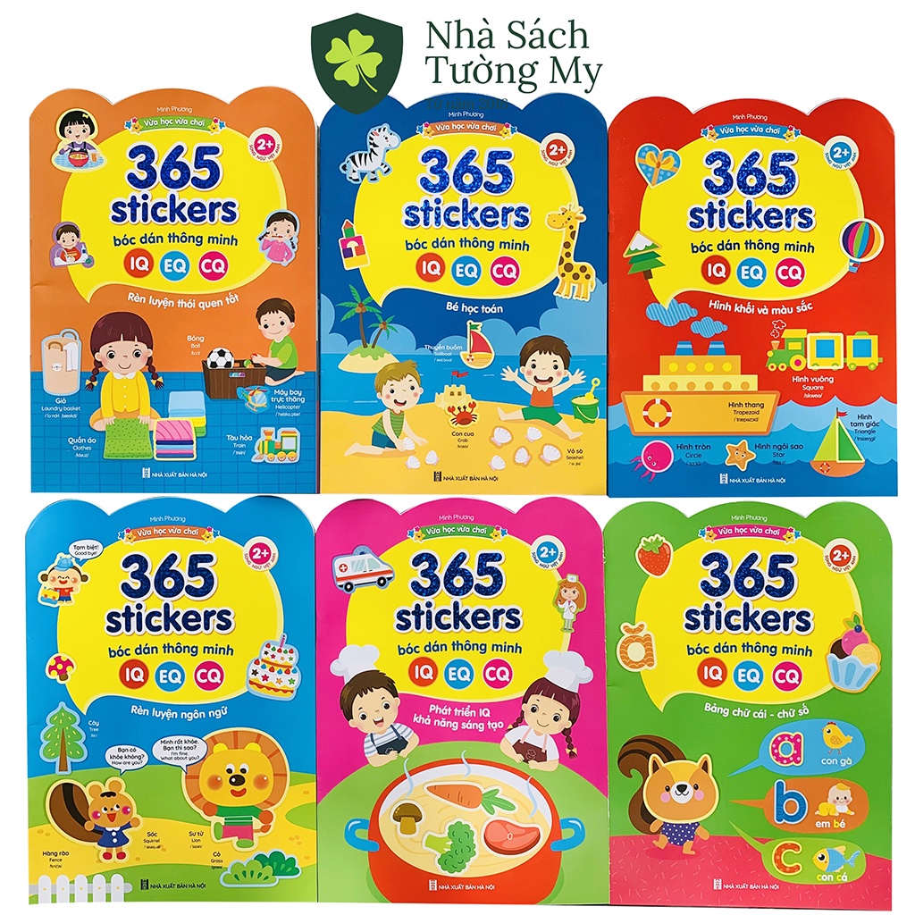 Sách - Bóc dán thông minh 365 Sticker - Bộ 6 quyển