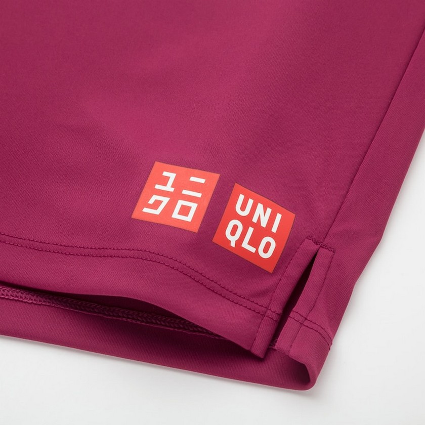 Uniqlo set bộ tennis trắng hồng vàng 417175-01+426628-00