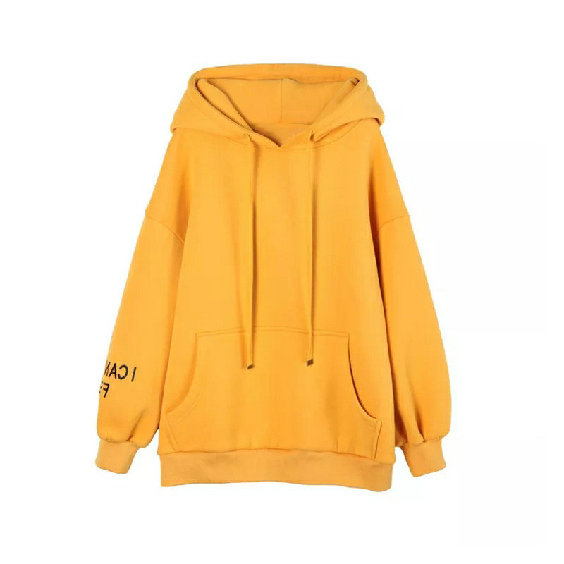 Áo Hoodie Dáng Rộng Thời Trang Thu Đông Hàn Quốc Cho Nữ
