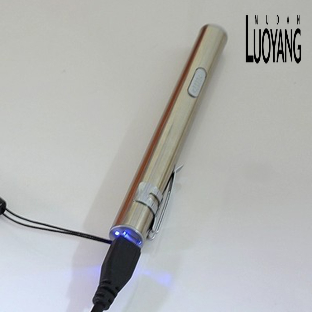 Đèn Pin Cầm Tay Mini Tiết Kiệm Năng Lượng Có Thể Sạc Lại Bằng Cổng USB