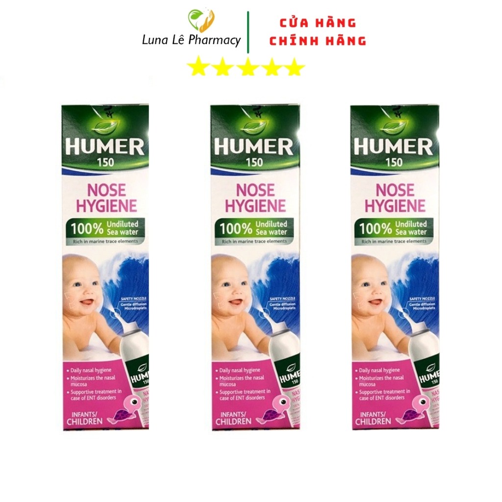 Dung Dịch Vệ Sinh Mũi Humer 050 Và 150 Blocked Nose 50ml 150ml