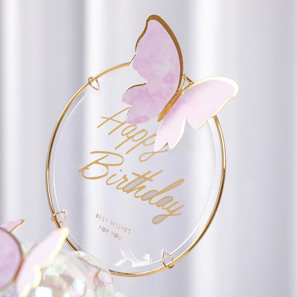 Set 11 Phụ Kiện Trang Trí Bánh Kem Hình Chữ Happy Birthday