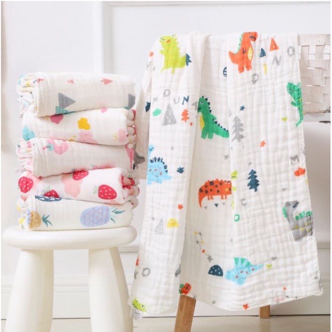 KHĂN TẮM XÔ XUẤT NHẬT 6 LỚP SIÊU MỀM CHO BÉ