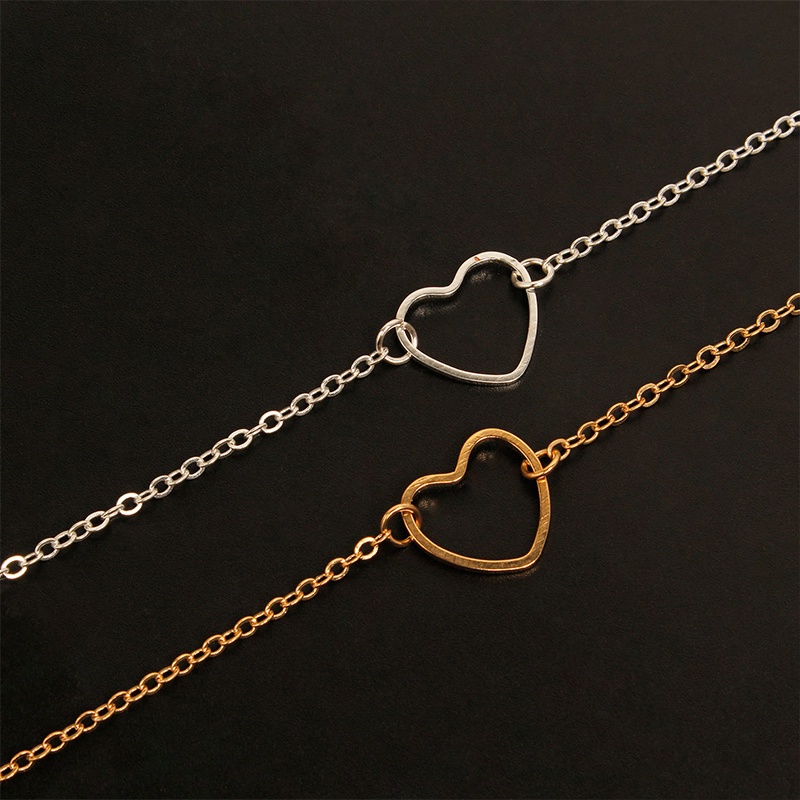 Vòng tay nữ mặt hình trái tim đơn duyên dáng làm quà tặng sinh nhật