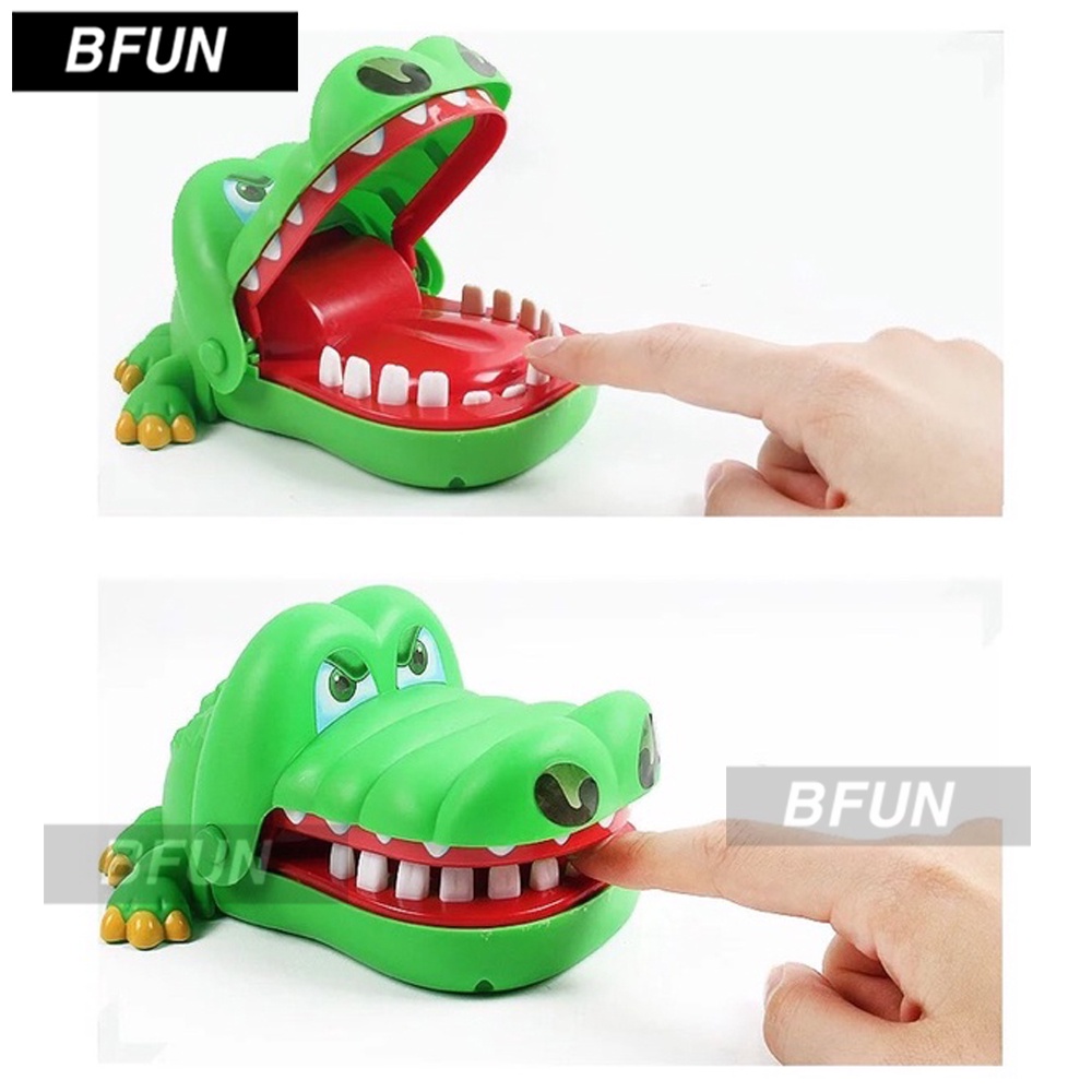 Đồ Chơi Khám Răng Cá Sấu / Cá Mập LOẠI KHỦNG LỒ - Cá Sấu Cắn Tay Vui Nhộn Kịch Tính , Đồ Chơi Trẻ Em Bfun