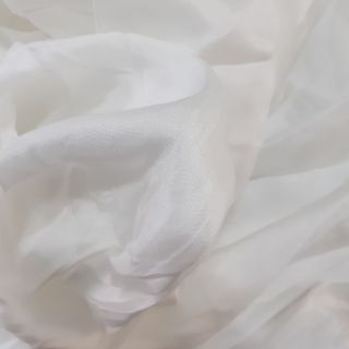 Vải lụa trơn màu trắng