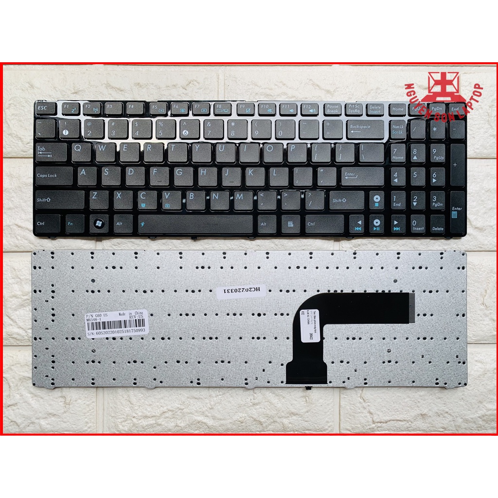 Bàn phím laptop asus K53E K53S K53SD K53SJ K53SV K52 K53 G51 G60 X53 X73 NEW 100%