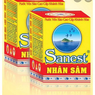 Combo 10 hũ nước yến sào Sanest nhân sâm Fucoidan 70ml, yến sâm sanest Khánh Hòa, PP Sâm Yến