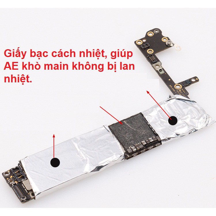 Giấy bạc chịu nhiệt, cách nhiệt bảo vệ bo mạch khi khò