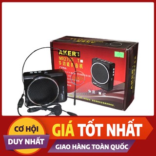 Máy trợ giảng aker mr2700 màu đen dòng mic có dây - loa trợ giảng aker rm 2700 dành cho giáo viên 3.0 bảo h