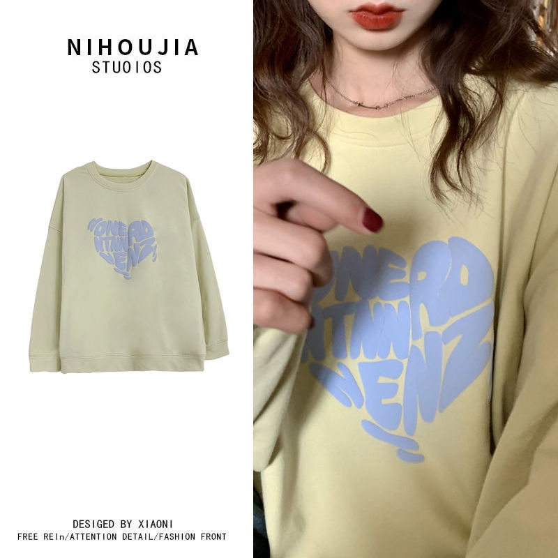 【Keroro】ÁO thu đông nữ in hình trái tim chất dày dặn siêu xinhh | BigBuy360 - bigbuy360.vn