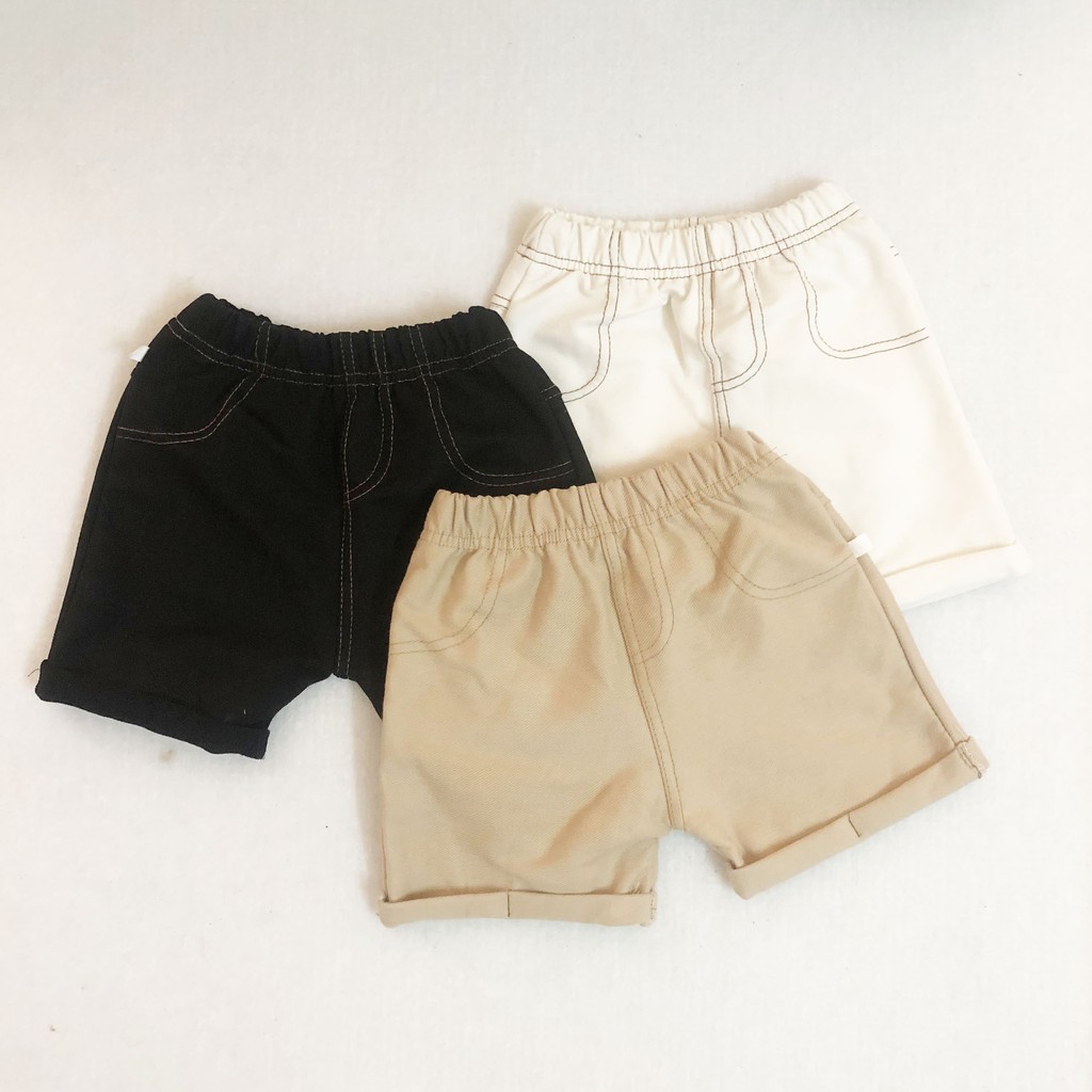 Combo 3 quần đùi short cho bé size nhỡ từ 20-30kg