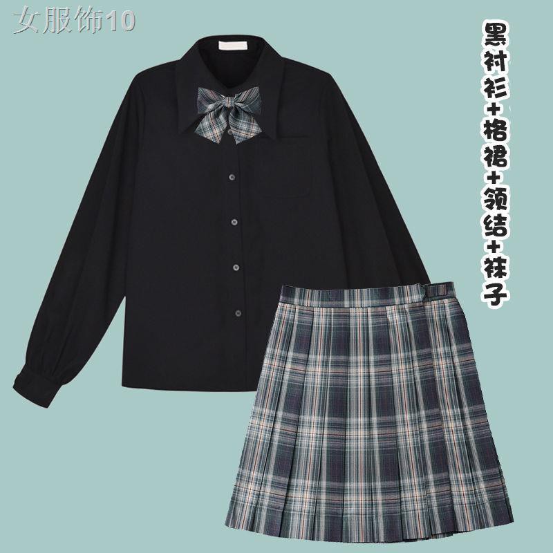 Đại học Nhật Bản cô gái mềm mại dễ thương áo phông đồng phục jk váy xếp lyVCS