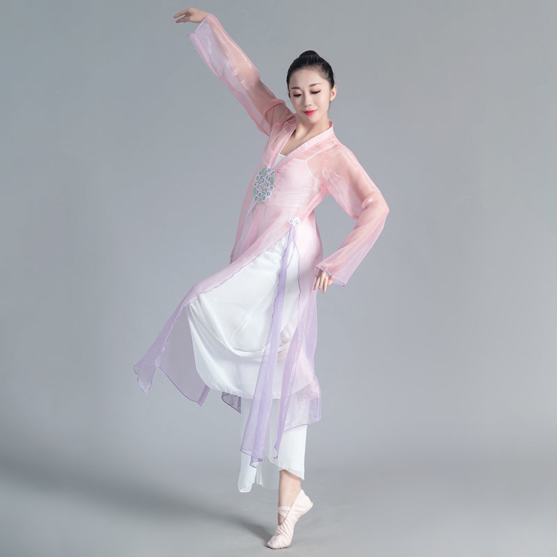 Bộ Trang Phục Biểu Diễn Múa Quạt Ba Mảnh 08.04 Phong Cách Cổ Điển Cho Nữ