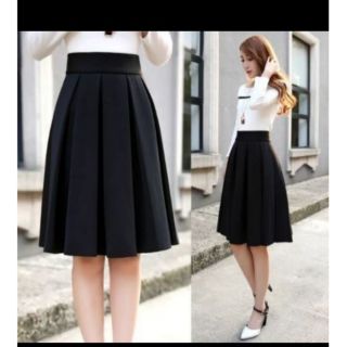 (Big size) Chân váy xòe dài xếp ly