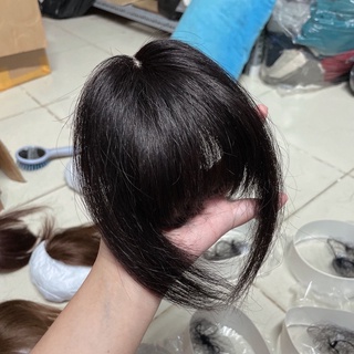 tóc thật mái ngố có da đầu cao câp❤️freeship