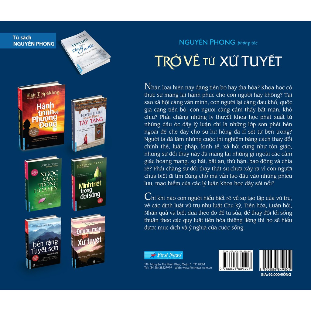 Sách - Trở Về Từ Xứ Tuyết - First News Tặng Kèm Bookmark