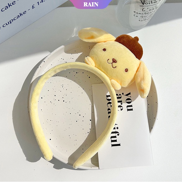 SANRIO Băng Đô Rửa Mặt Hình Búp Bê Nhồi Bông Dễ Thương Cho Nữ