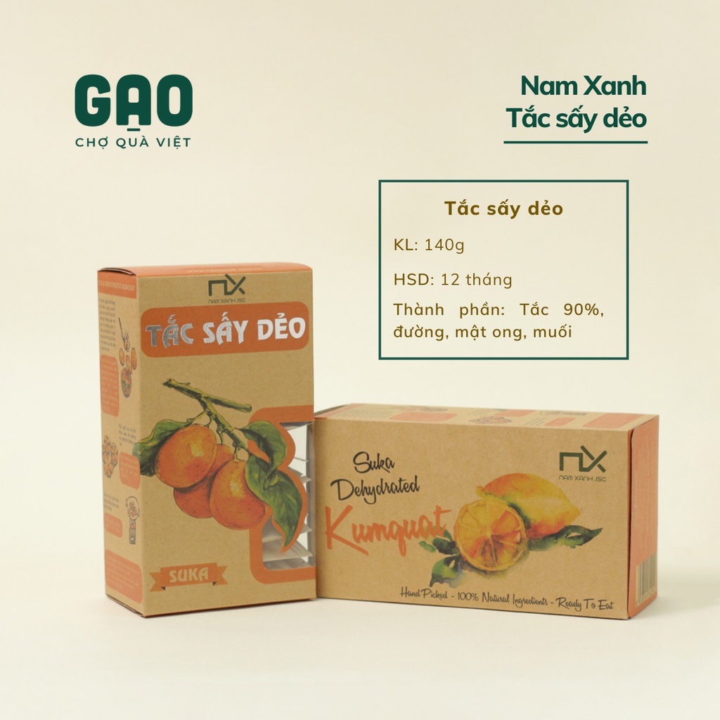 Tắc sấy dẻo - Nam Xanh - Hộp 140g