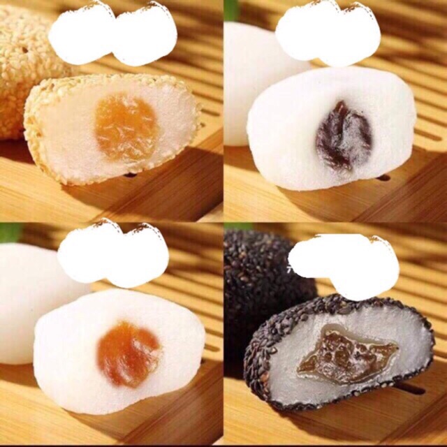 1KG MOCHI TRÒN HÃNG 2 CÔ GÁI MIX SẴN VỊ