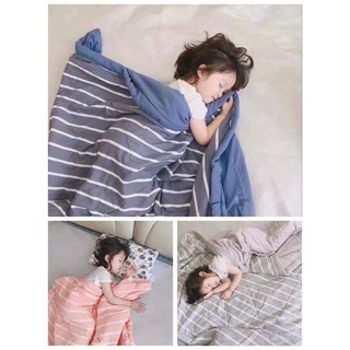 Chăn hè Muji kẻ sọc cotton xuất Nhật