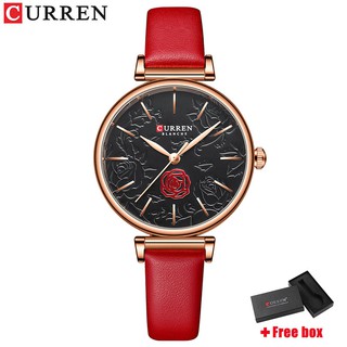 Đồng Hồ Thạch Anh Đeo Tay Curren 9078 Dây Da Chống Thấm Nước Thời Trang Cho Nữ