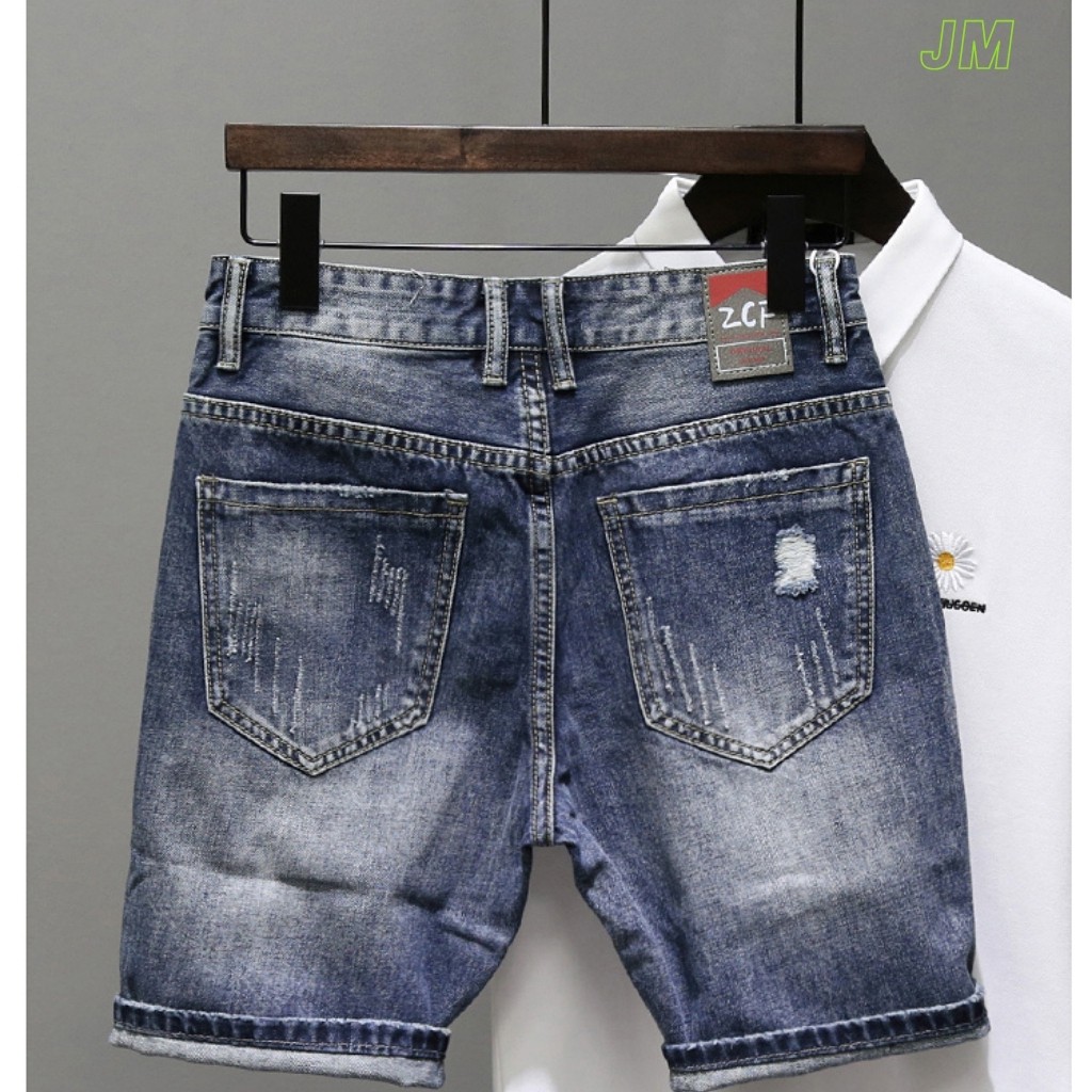 Quần Short Nam VNXK SN224JM Short Jean Nam xám trơn mẫu hót trẻ trung (44-70KG) | BigBuy360 - bigbuy360.vn