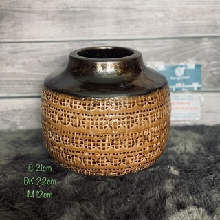 Bình hoa gốm sứ xuất dư mỹ thuật trang trí