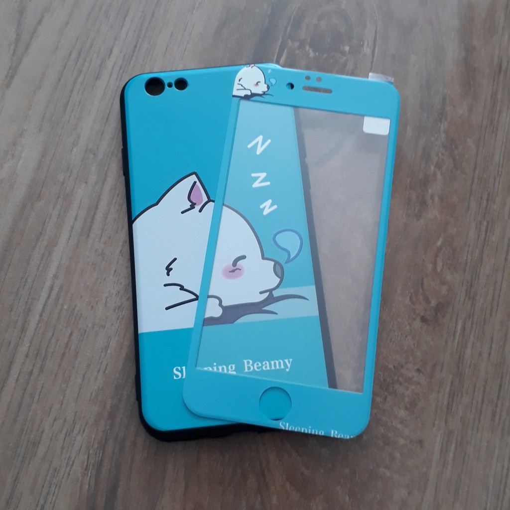 IPHONE 6/6S COMBO ỐP LƯNG+ CƯỜNG LỰC IN HÌNH