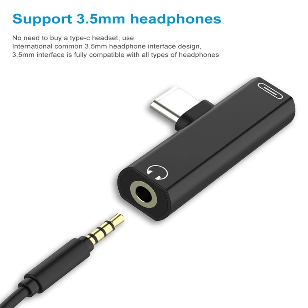Dây Cáp Chuyển Đổi Âm Thanh 3.5mm Type C Sang 3.5mm Usb C Aux 3 Trong 1 Nhiều Màu Sắc