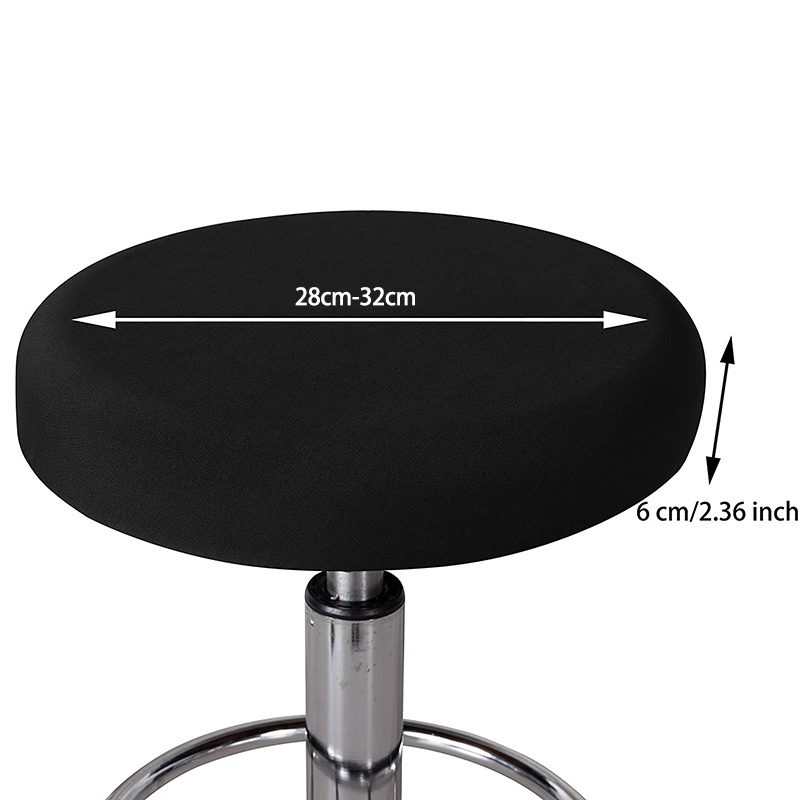 Set 4 Vỏ Bọc Ghế Đẩu Hình Tròn 12-14 inch Siêu Mềm Co Giãn Giặt Được