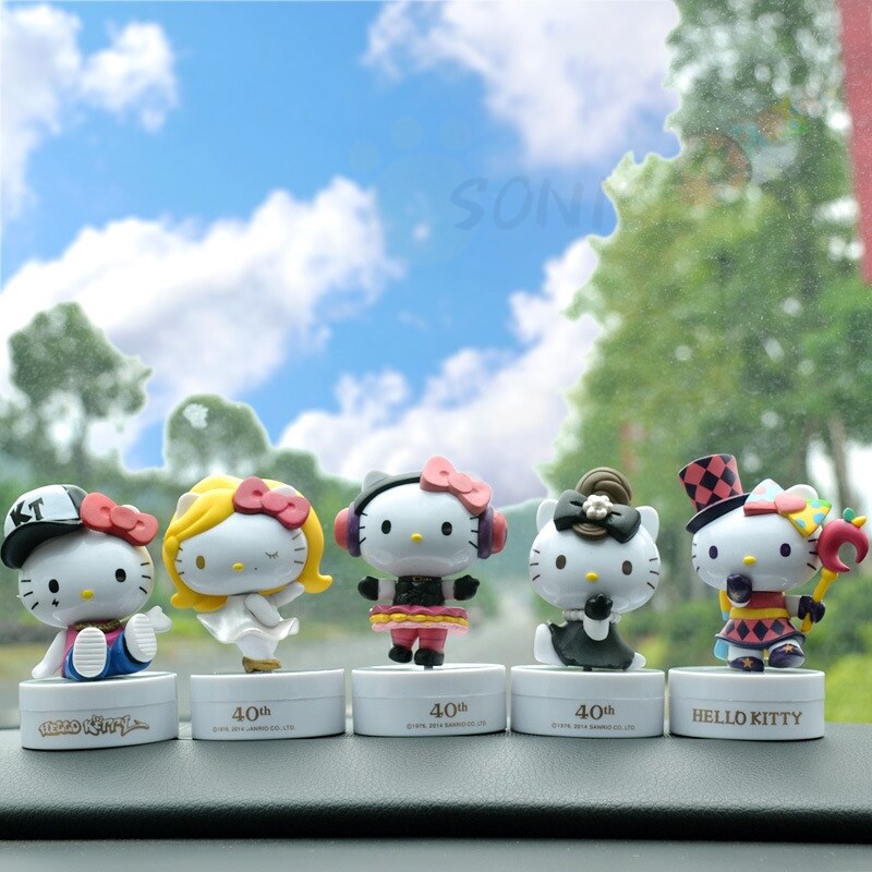 SANRIO Bộ 6 Mô Hình Nhân Vật Hoạt Hình Hello Kitty Đáng Yêu