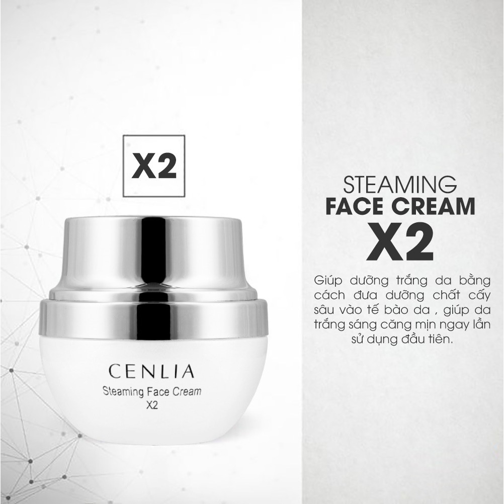 Kem ủ Trắng Face Cenlia Steaming face Cream x2